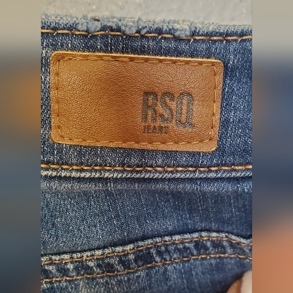 💚5/$25 RSQ Tillys Cali High Rise Ankle Skinny Distressed Dark Wash Jeans Size 0 - Picture 6 of 6